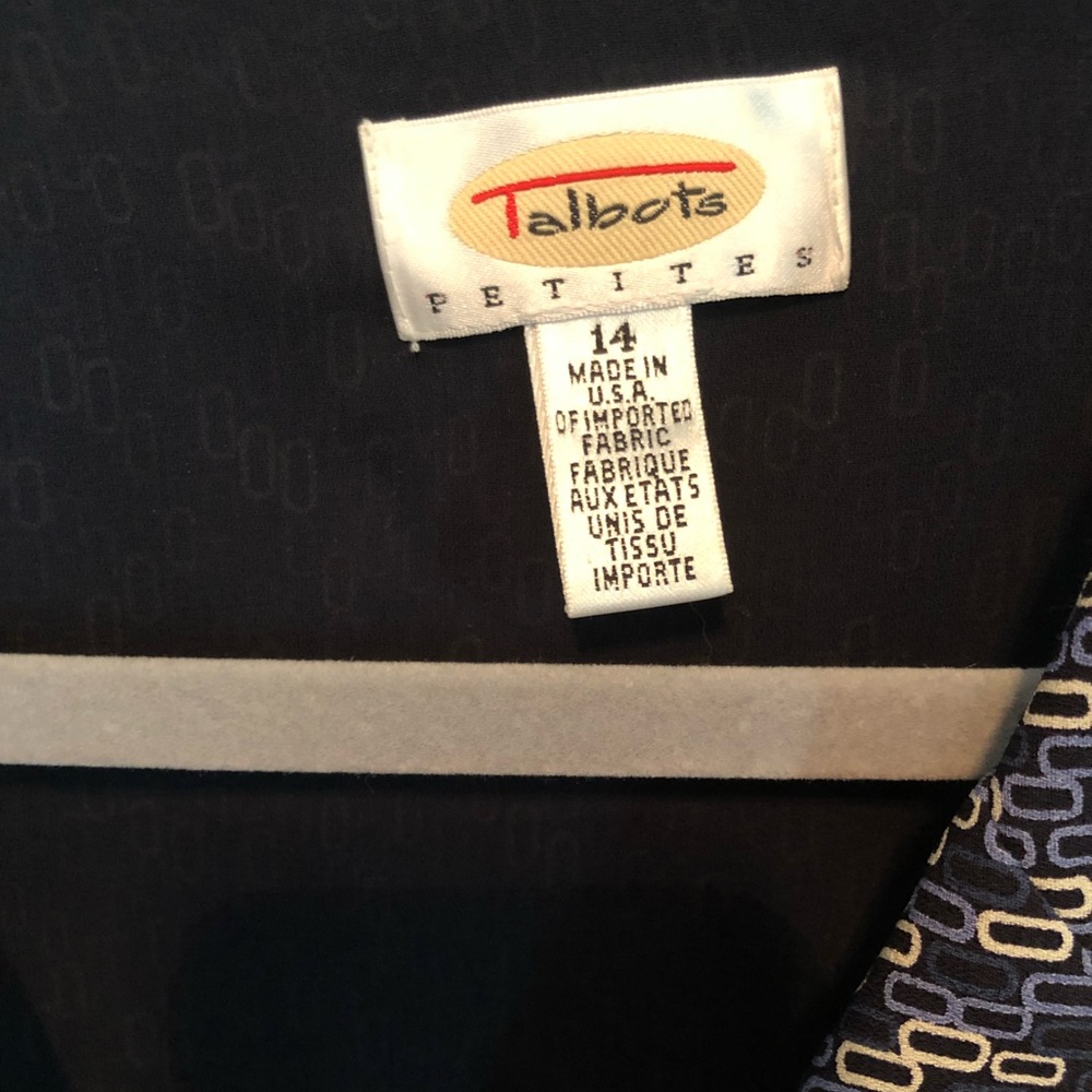EUC Talbots 14P Faux Wrap Midi Dress - Picture 6 of 7